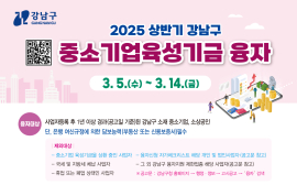 강남구, 3월 중 중소기업 소상공인 200억 원 융자 지원한다