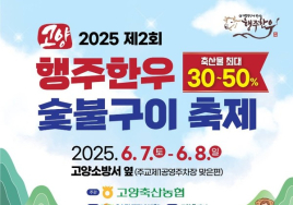 [3대가 볼만한 공연 축제] 고양시 7∼8일 ‘제2회 행주 한우 숯불구이 축제’ 등